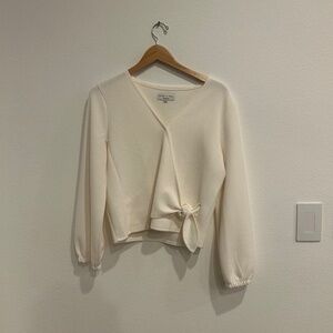 Madewell Texture & Thread wrap-front top – size M